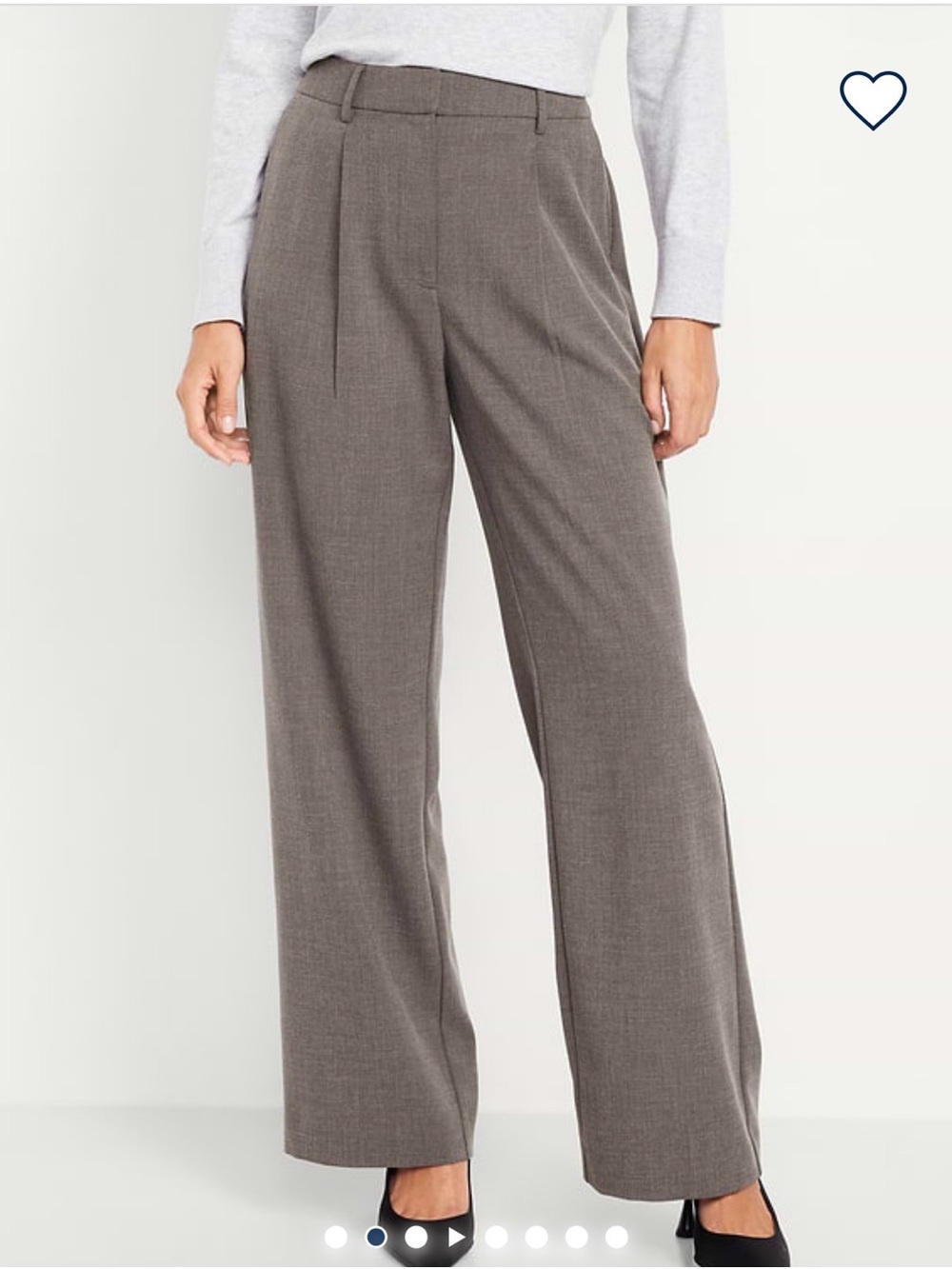 Old Navy Women's Taylor Wide Leg Trousers in Red, Black, Royal Blue, and Navy